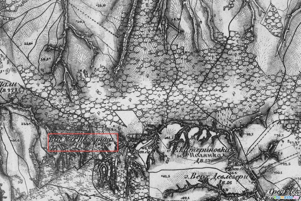 Военно-Топографическая карта Казанской губернии 1880 год